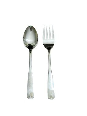 Northland Fort Scott Stainless Korea Serving Spoon and Fork.